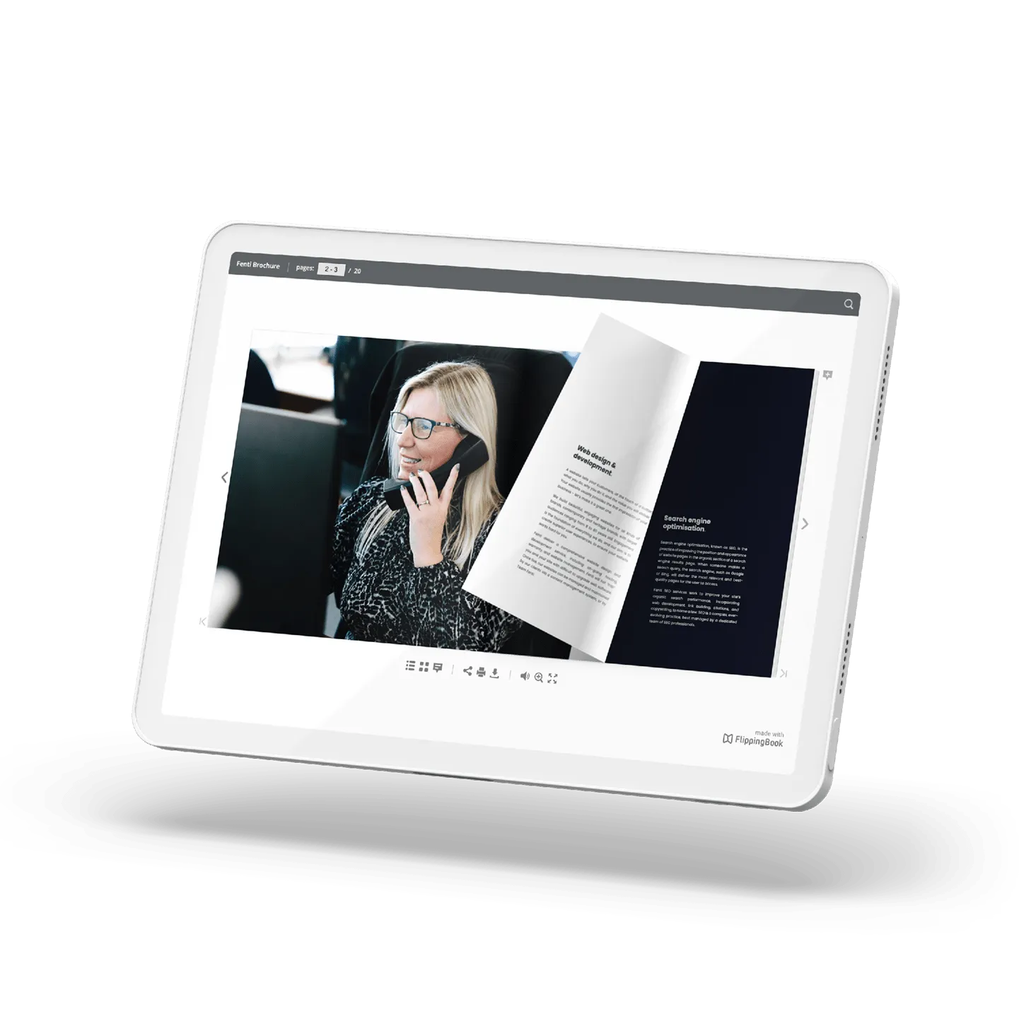 Digital and interactive flip book brochures - Fenti Marketing
